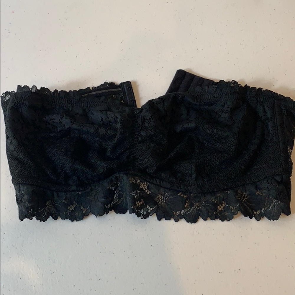 3 for $18 Auden lace bandeau bra strapless large